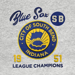 South Bend Blue Sox • AAGPBL Patch T-Shirt